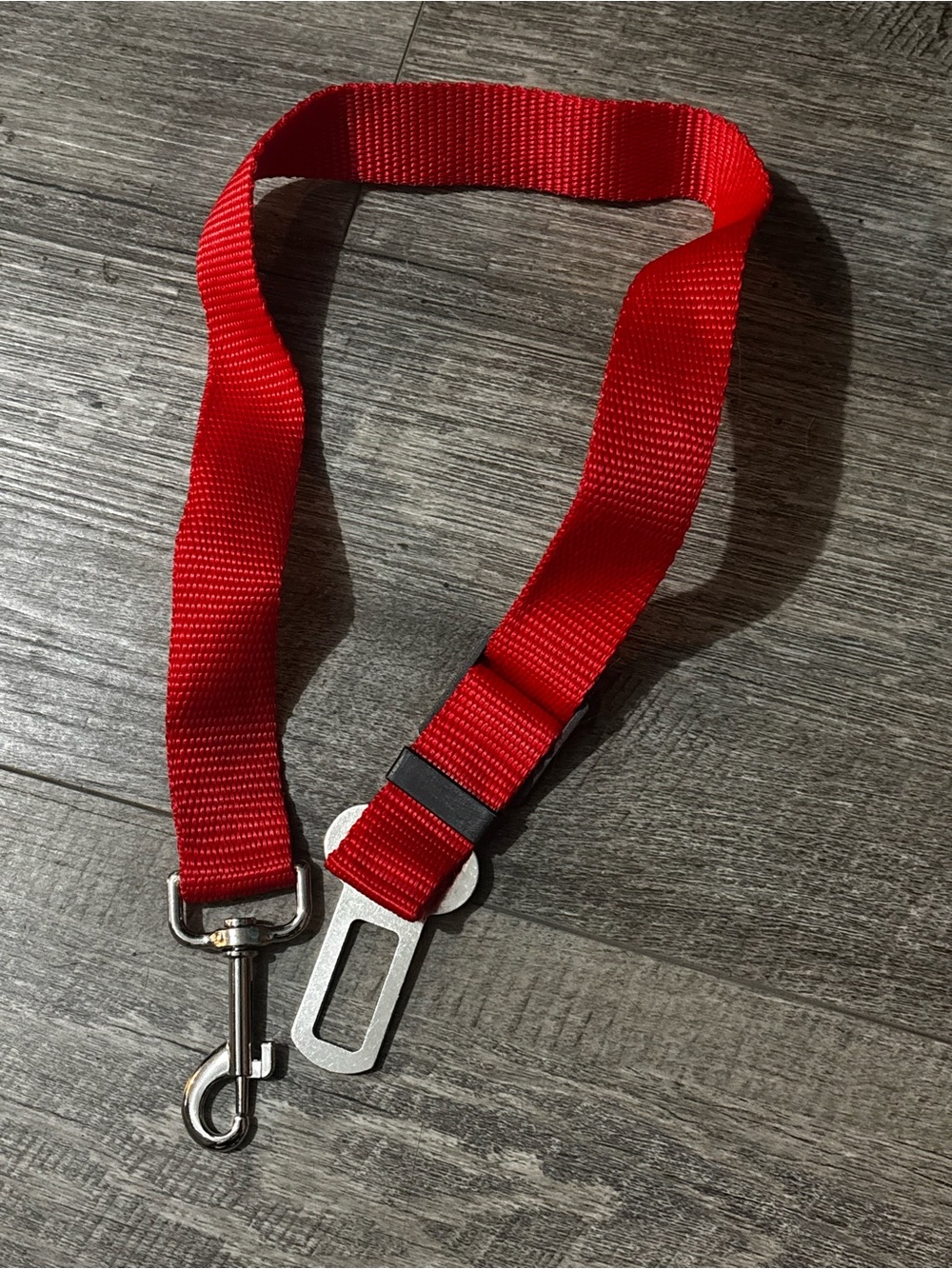 Red Car Seat Belt Dog Restraint Leash - Durable Safety Tether